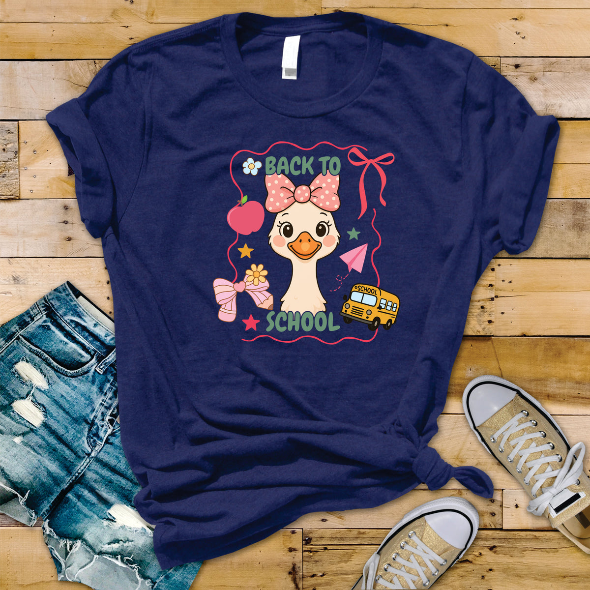 Back To School Girl Goose - Transfer