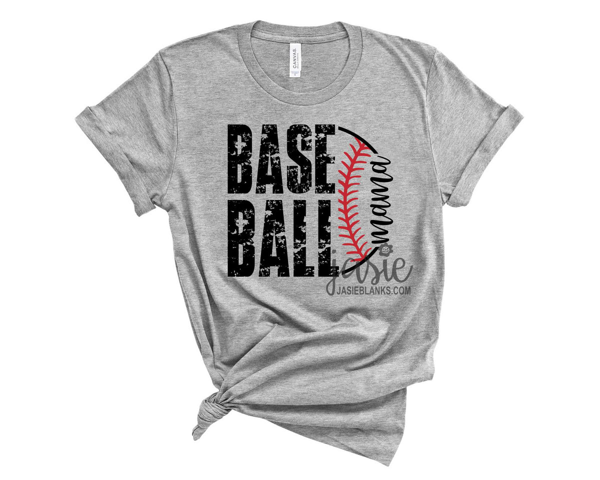 Baseball Mama Curved - Transfer