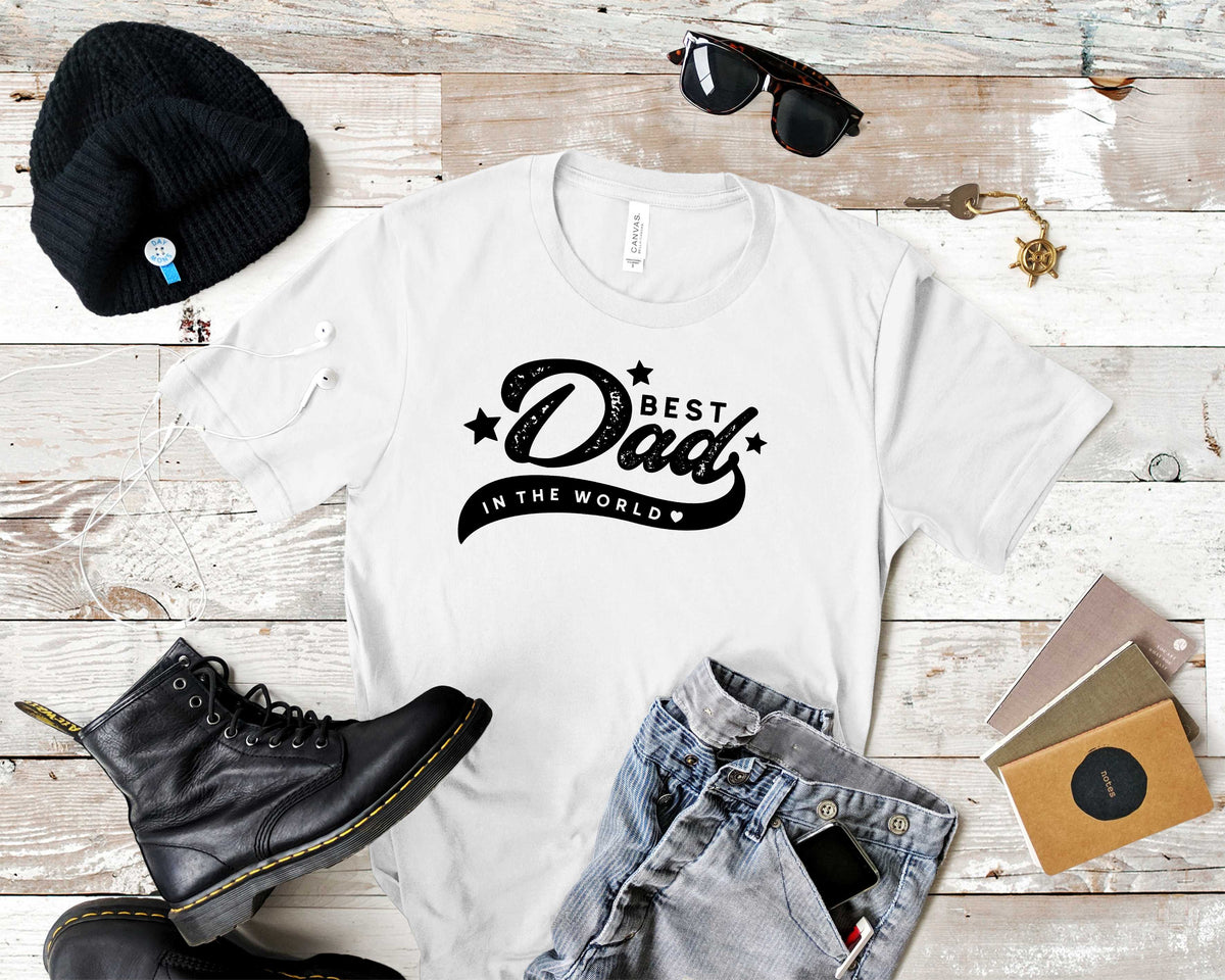 Best Dad In The World - Black - Transfer