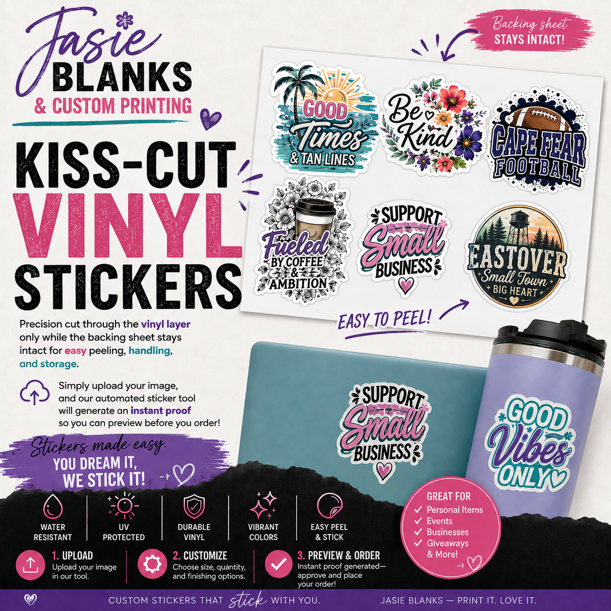 Kiss-Cut Stickers Vinyl Sticker