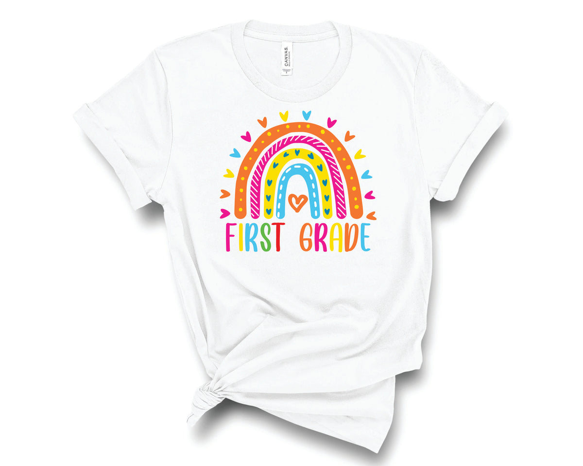 First Grade Neon Rainbow - Transfer