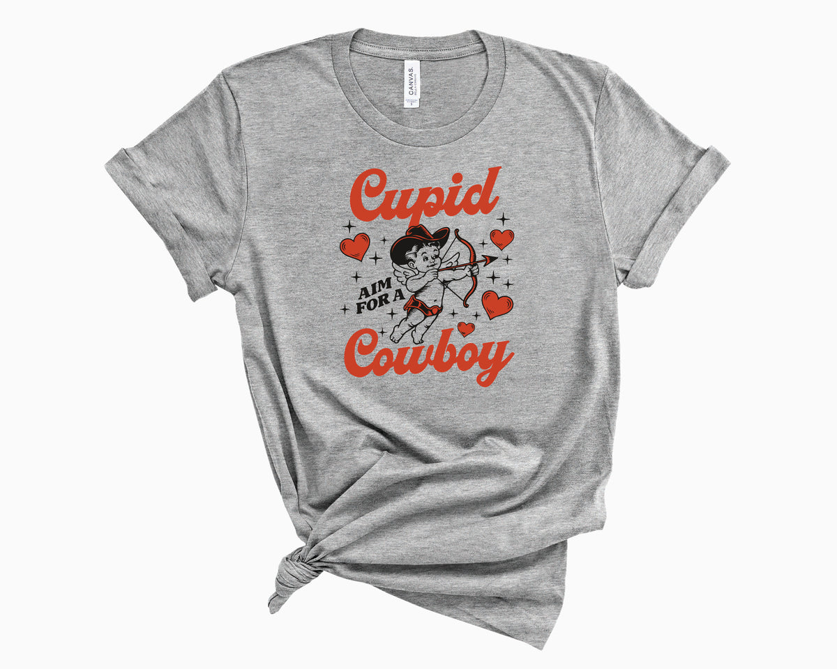 Retro Cupid Aim For A Cowboy - Transfer
