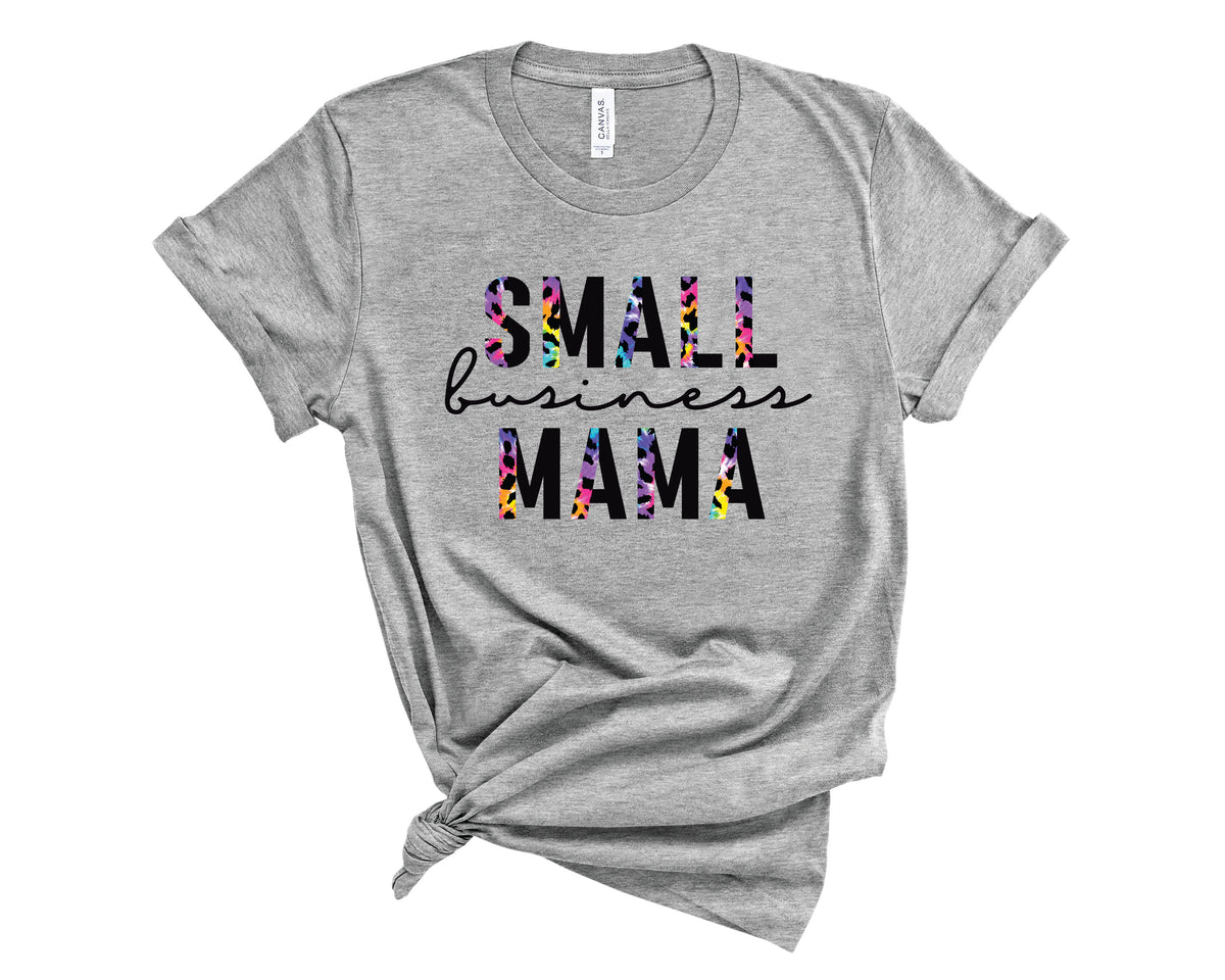 Small Business Mama Half Leopard Tie Dye - Transfer