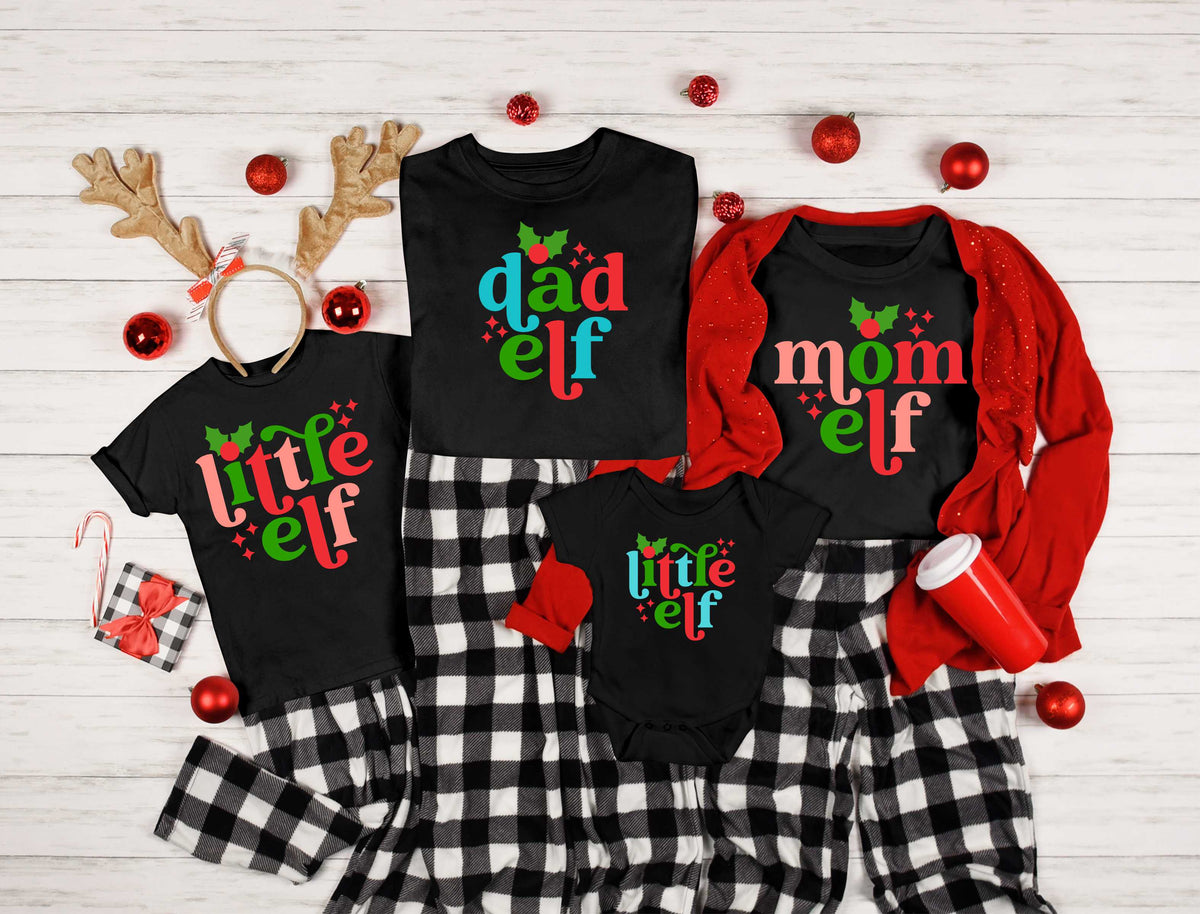 Elf Family Retro Sparkle - Transfer