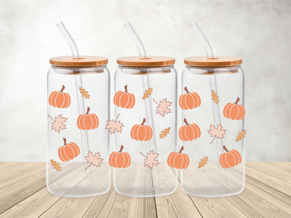 Pumpkin Leaves- UV DTF Wrap
