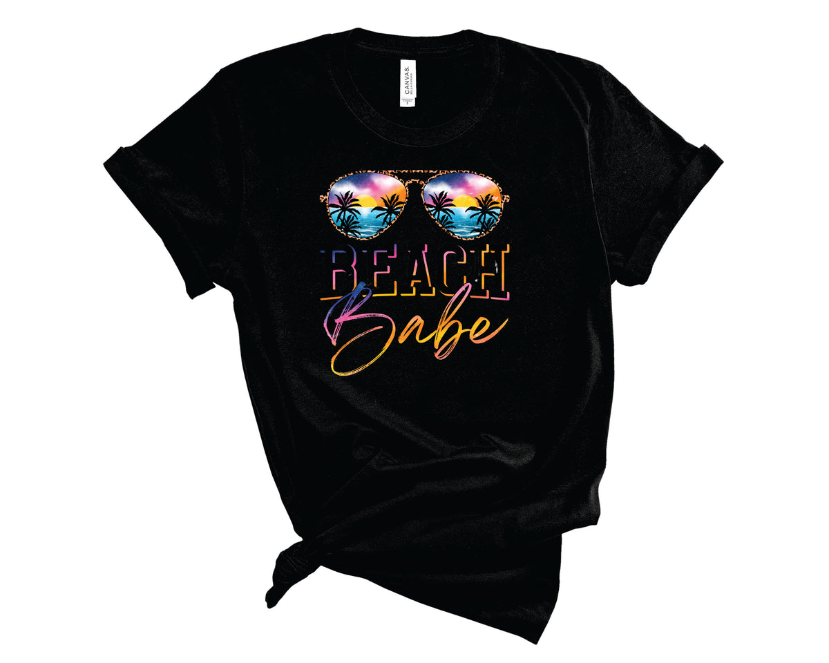 Beach Babe Sunglasses Leopard - Transfer