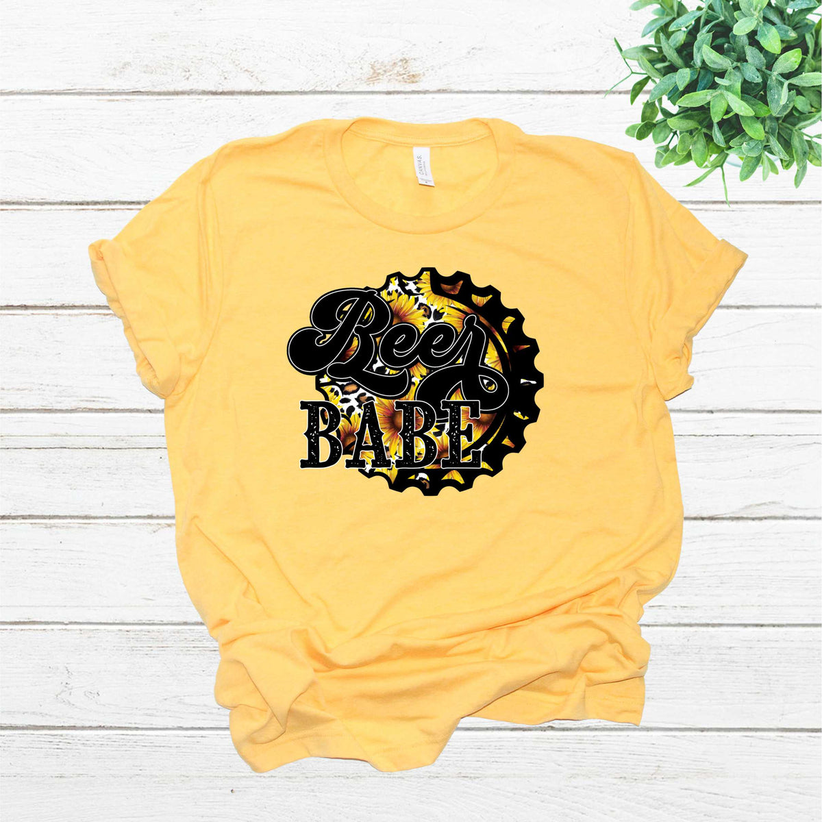 Beer Babe Sunflower - Transfer