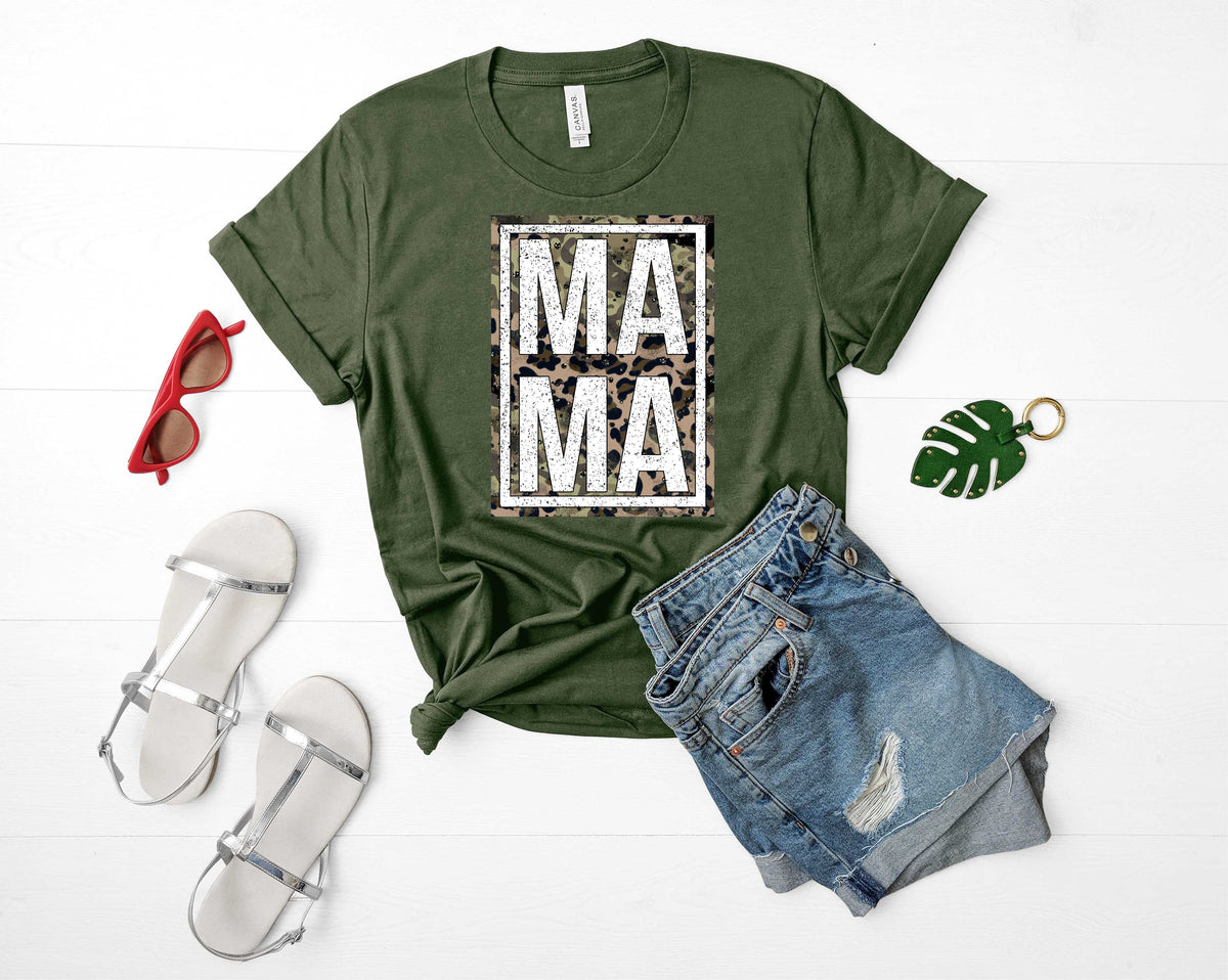 Camo Leopard Mama - Transfer