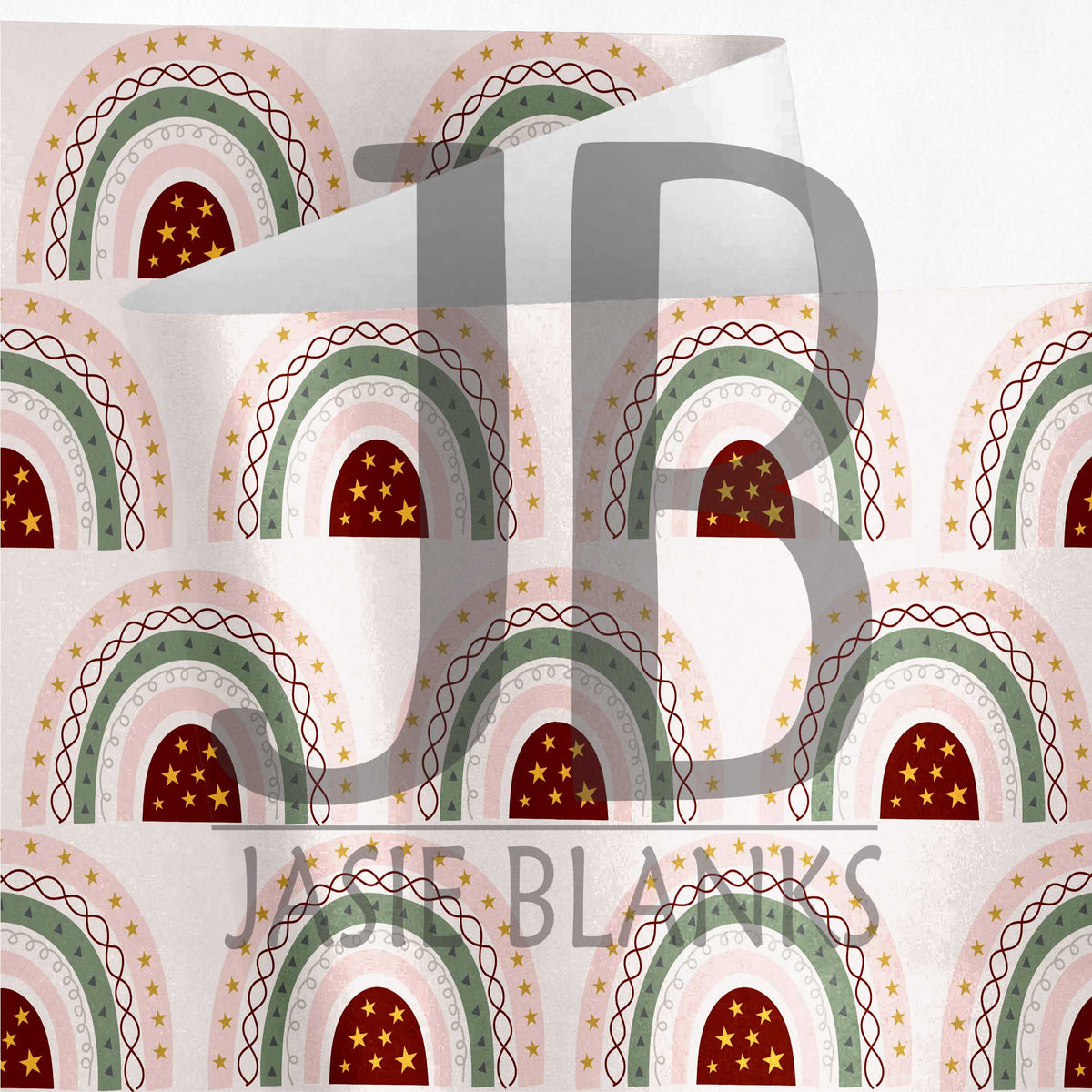 Christmas Rainbows Wrapping Paper