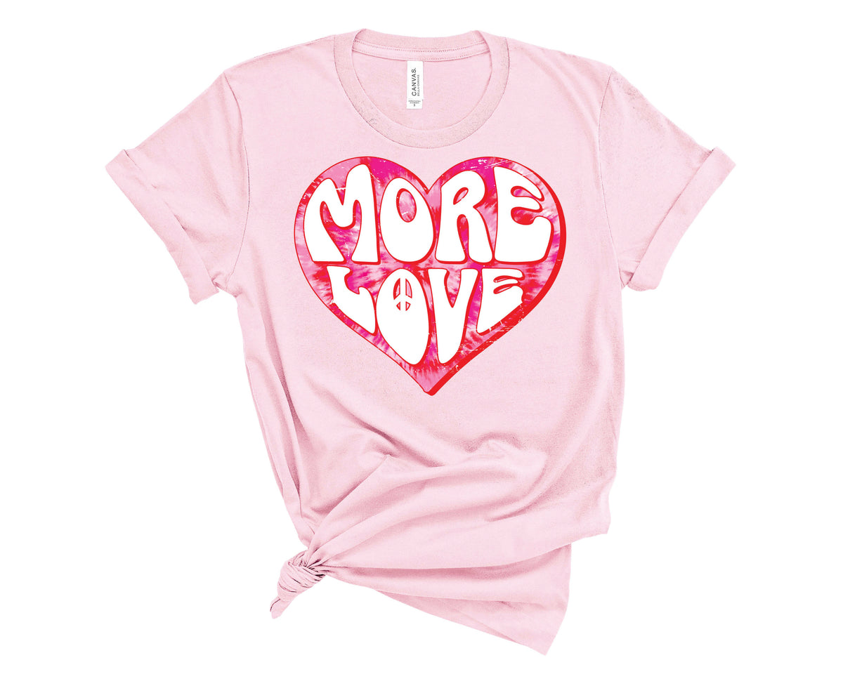 More Love Tie Dye Heart - Transfer