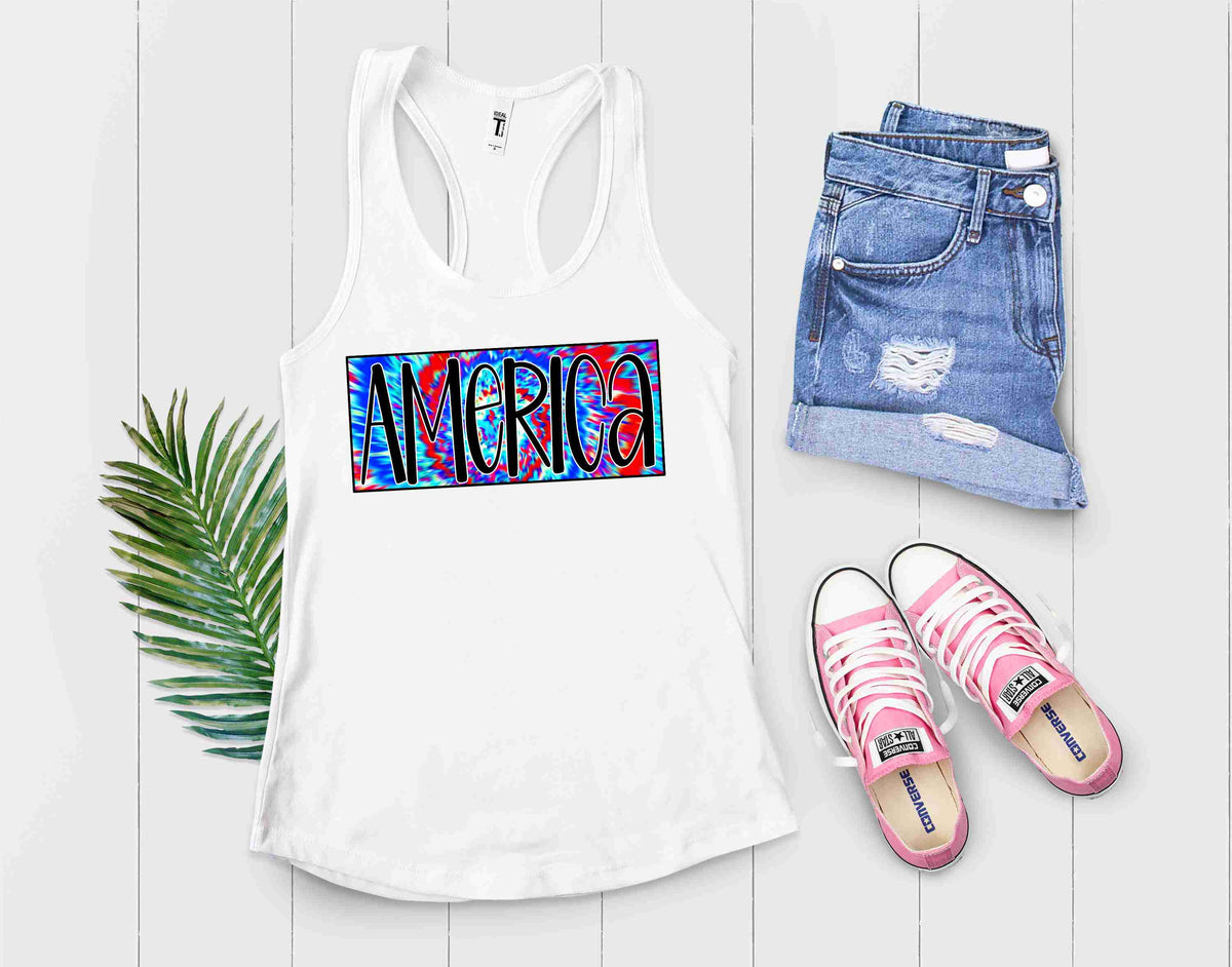 America Tie Dye- Transfer