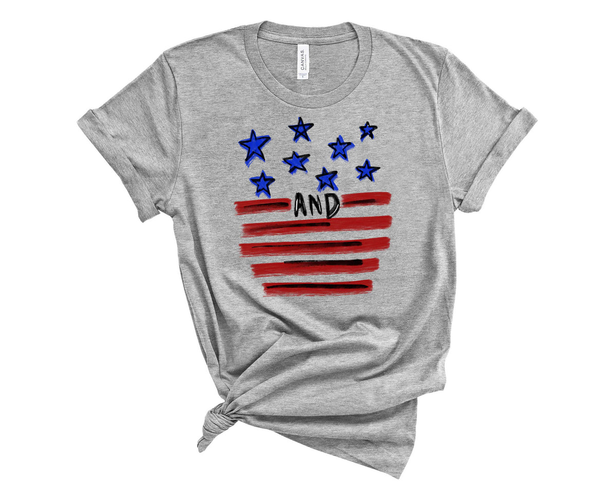 stars and stripes drawings - Transfer