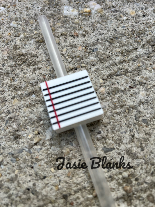 Notebook Paper - Straw Topper