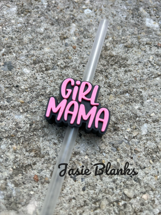 Girl Mama Pink - Straw Topper
