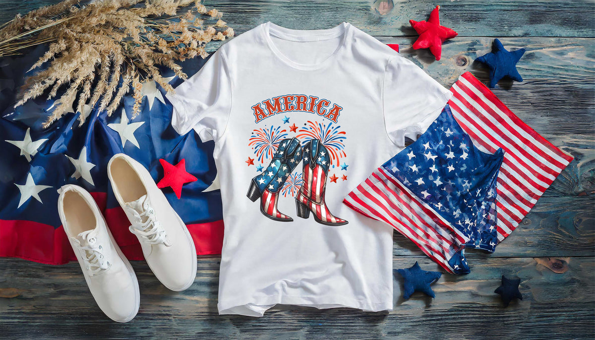 America Firework Boots - Transfer