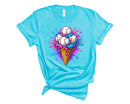 Baseball Ice Cream Cone - Transfer