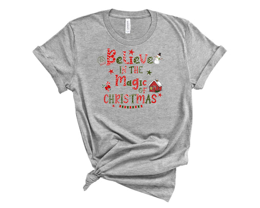 Believe In The Magic Of Christmas Red & Green - Transfer