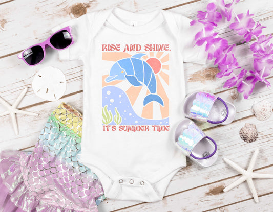 Boho Beach Rise And Shine, It's Summer Time - Transfer