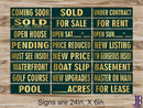Real Estate Riders - DARK GREEN & GOLD - DOUBLE SIDED