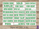 Real Estate Riders - GREEN - DOUBLE SIDED