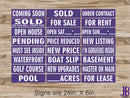 Real Estate Riders - PURPLE & WHITE - DOUBLE SIDED