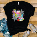 Bright Retro Teacher Collage - Transfer