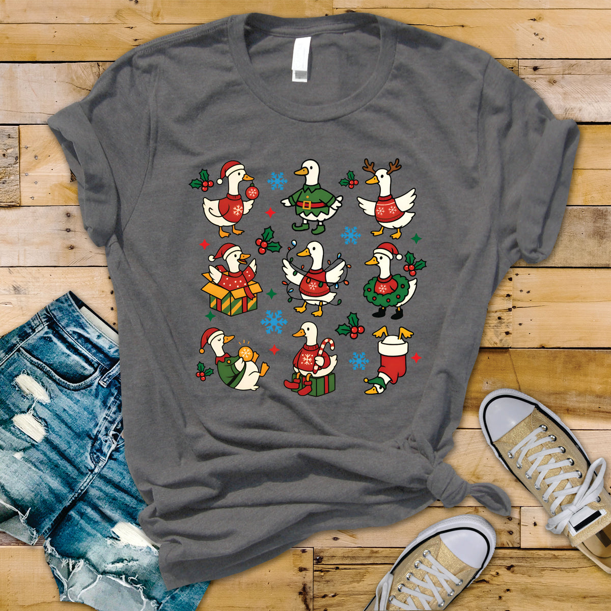 Chaotic Christmas Geese - Transfer
