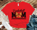 Checkered Basketball Mom - Transfer