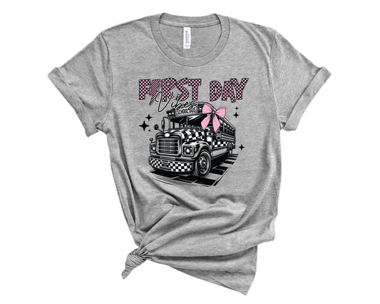 Checkered First Day Vibes Bus - Transfer