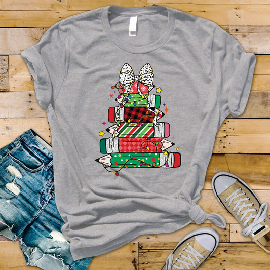 Christmas Pencil Tree - Transfer