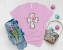 Coquette Bright Brushstroke Cross - Transfer