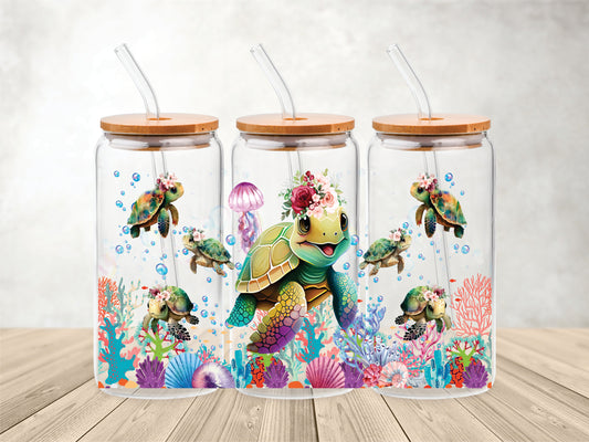 Cute Turtle - UV DTF Wrap
