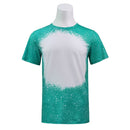 Polyester Bleach T-Shirt - Teal