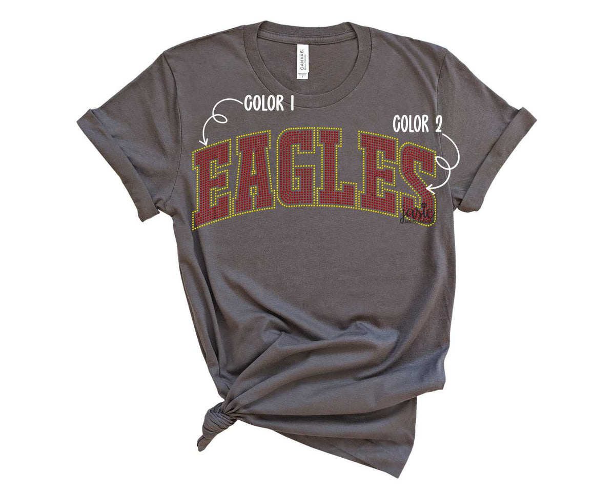 Mascot Arched - Eagles - SPANGLE