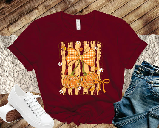 Fall Plaid Coquette Brushstroke - Transfer