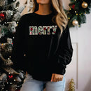 Floral Embroidered Merry - Transfer