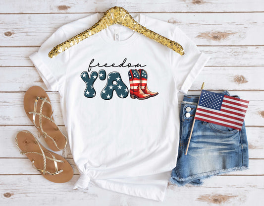 Freedom Yall Boots - Transfer