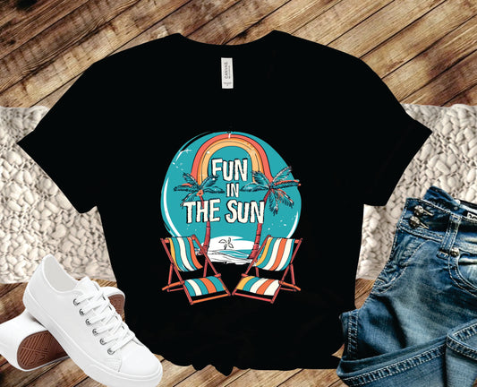 Fun In The Sun Teal- Transfer