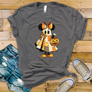 Girl Mouse Patchwork Ghost - Transfer