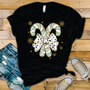 Glitter Coquette Candy Cane - Transfer