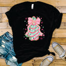 Glitter Coquette Christmas Tree Cake - Transfer