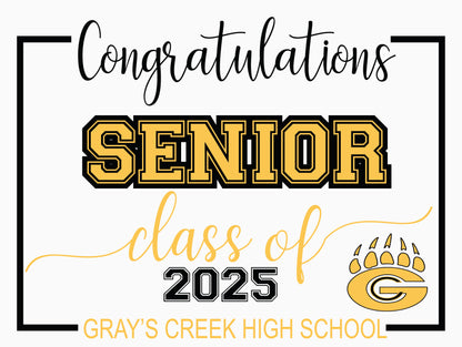 Senior of 2026 Yard signs