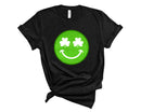 Green Clover Smiley - Transfer