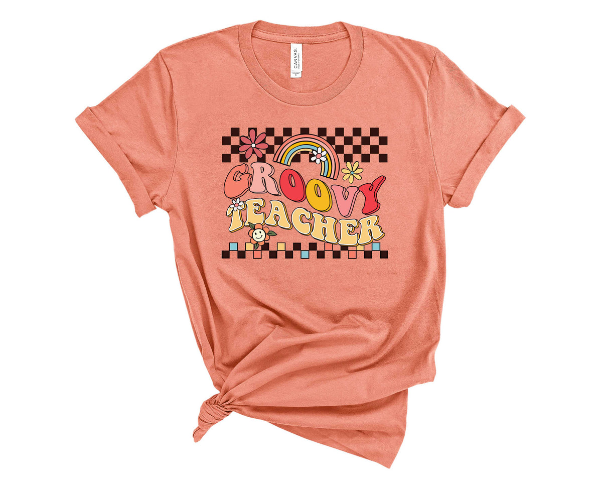 Groovy Teacher Checkered - Transfer