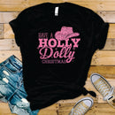 Have A Holly Dolly Christmas Pink - Transfer