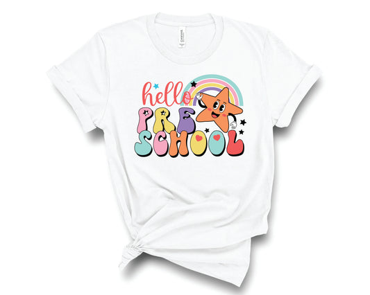Hello Pre-K Star Rainbow - Transfer