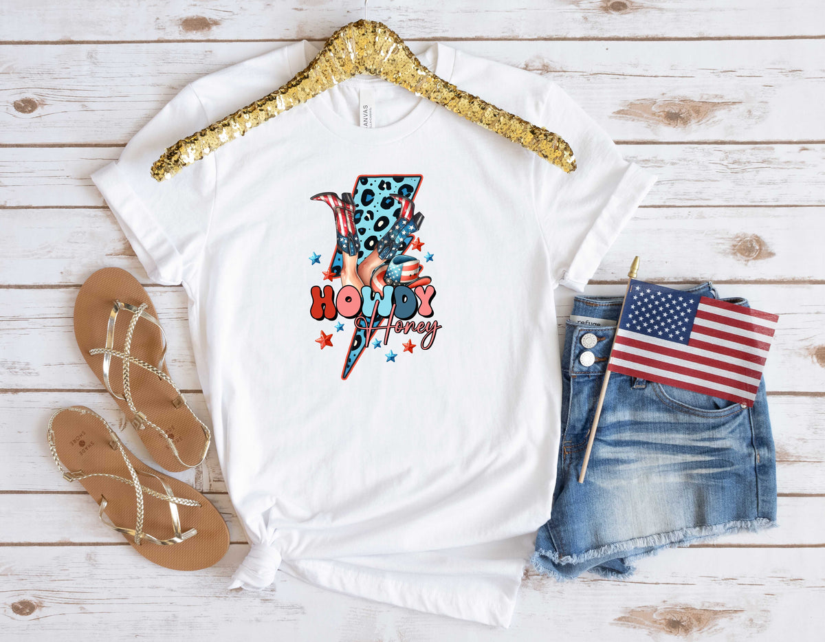 Howdy Honey Leopard Bolt - Transfer