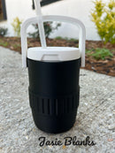 3D - 12oz Can Cooler - Black White