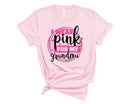 I Wear Pink For My Grandma Circle-Transfer