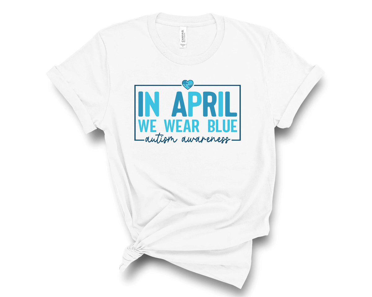 In April We Wear Blue - Transfer